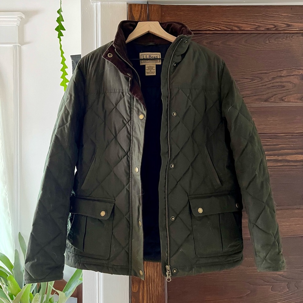 Women’s L.L. Bean Upcountry Waxed-Cotton Down Jacket